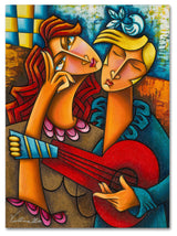 Victoria Mio 'Red Guitar' Canvas Art, 32"x24"