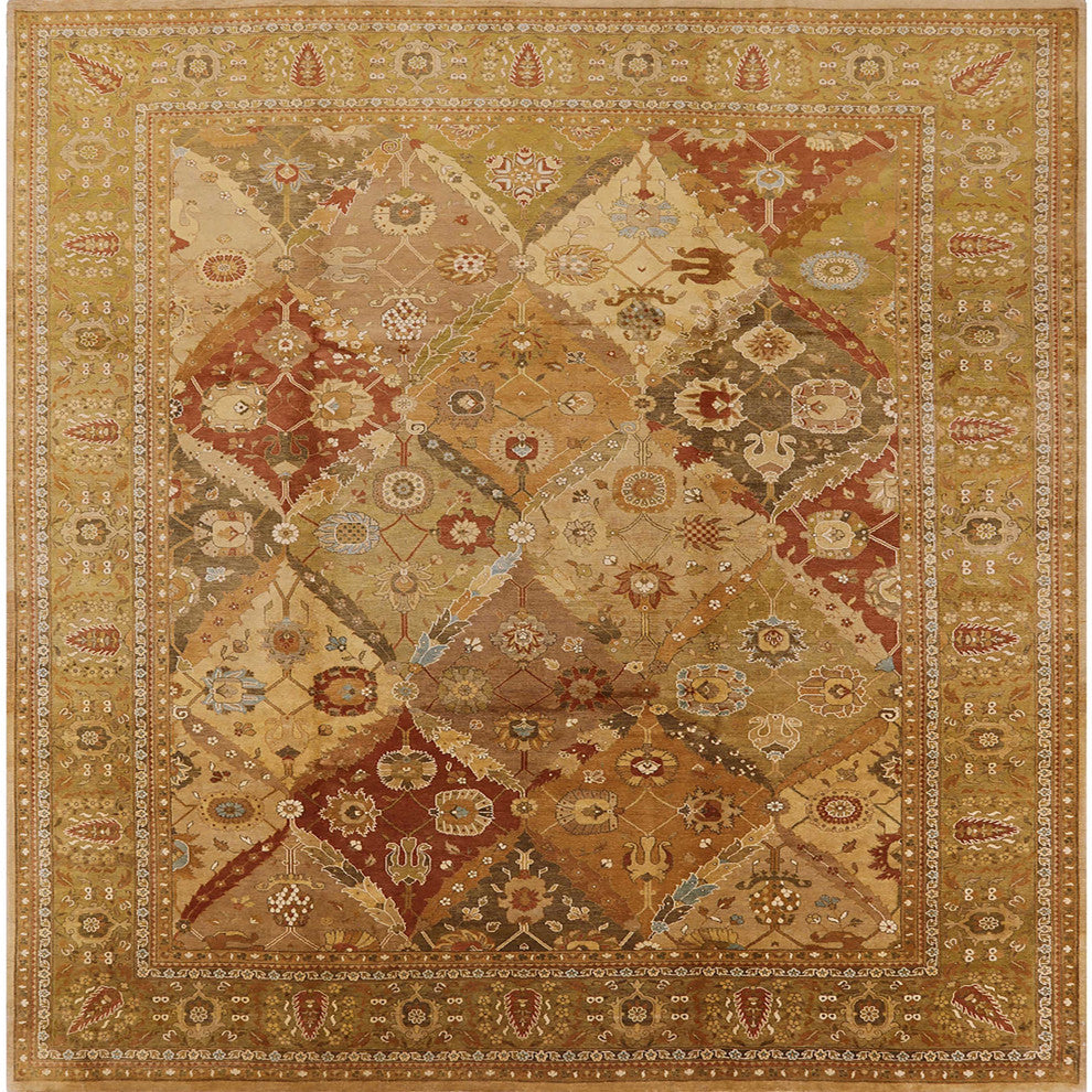 Ahgly Company Indoor Square Mid-Century Modern Area Rugs, 5' Square