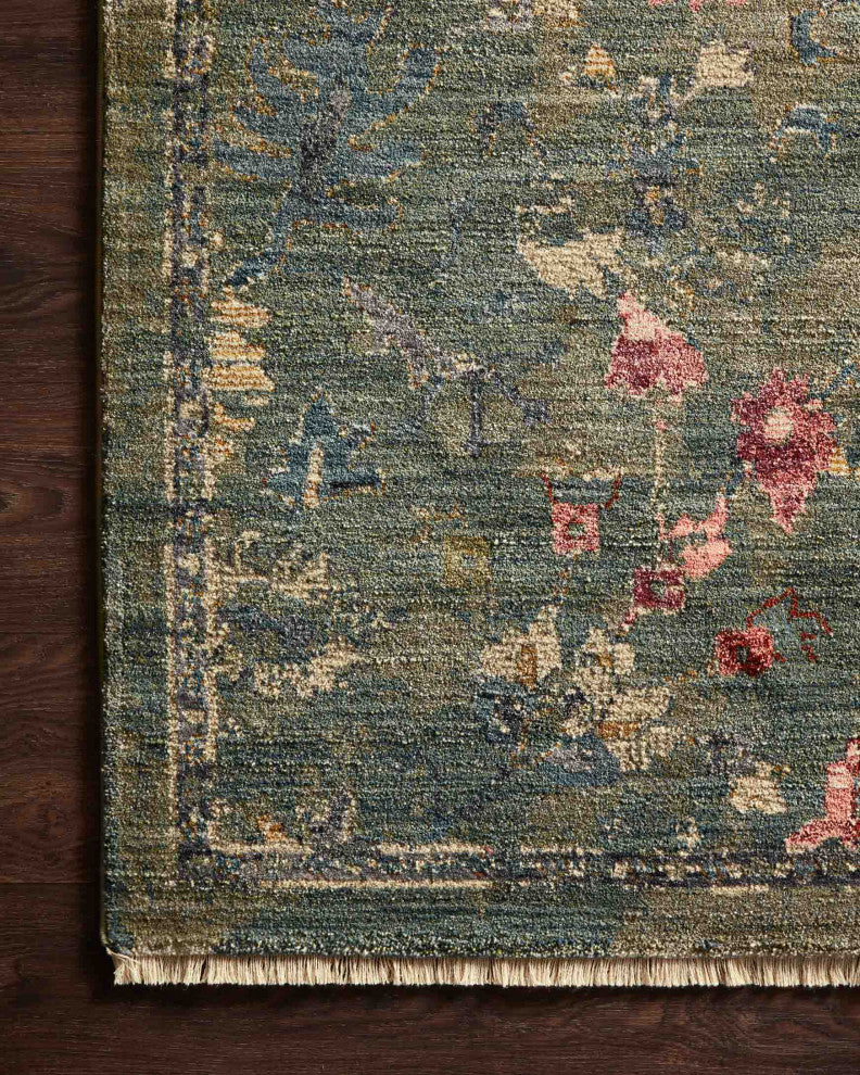 Giada GIA-06 Area Rug, Lagoon / Multi, 18" X 18" Sample