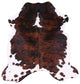 6' 7" X 6' 2" Brindle Natural Cowhide Rug C2314