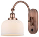 Bell Sconce, Antique Copper, Matte White, Matte White