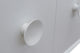 31" Single Wall Mount Vanity, White Finish With White Carrara Top