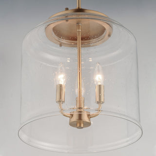 Maxim 12273CD Acadia 3 Light 14"W Taper Candle Pendant - Satin Nickel