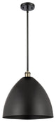 Innovations Lighting Ballston Dome Pendant, Black Antique Brass