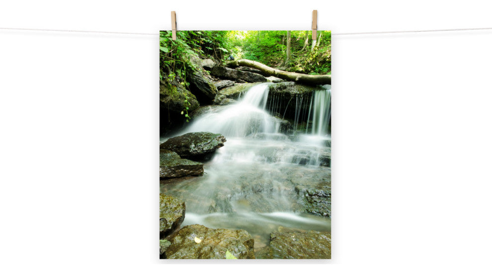 Pixley Falls 2 Landscape Photo, Waterfall Unframed Wall Art Print, 18" X 24"