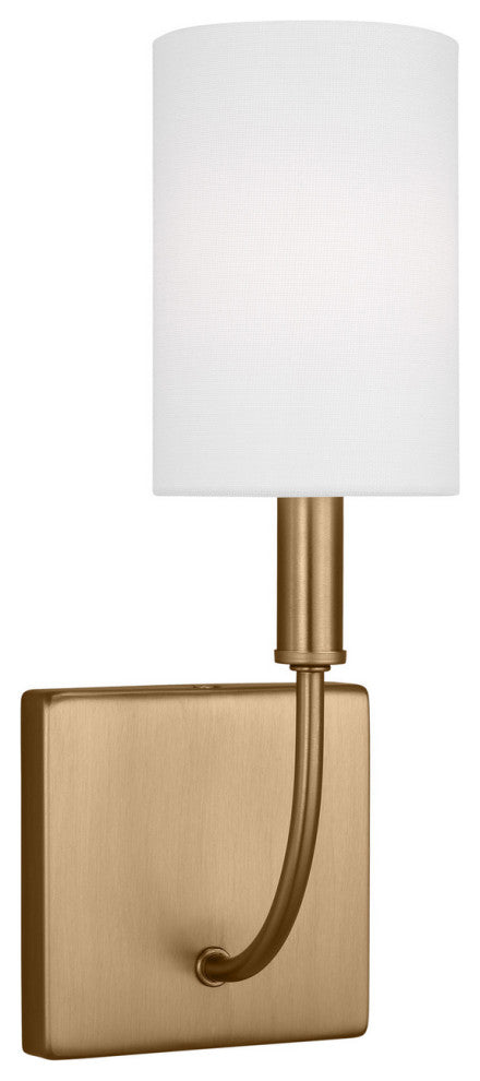 Greenwich 1-Light Bathroom Vanity Light in Satin Brass