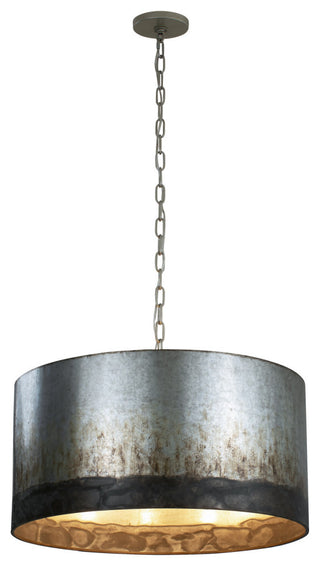 Varaluz-323P04OG-Four Light Pendant Ombre Galvanized