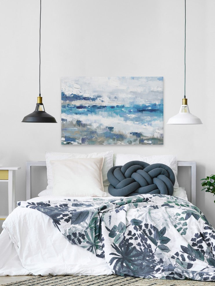"Thumping the Shore" Painting Print on Wrapped Canvas, 60"x40"