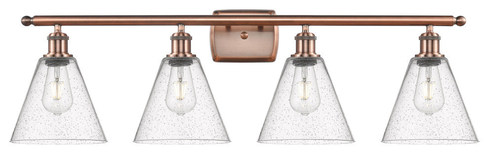 Innovations 516-4W-AC-GBC-84 4 Light Bath Vanity Light, Antique Copper