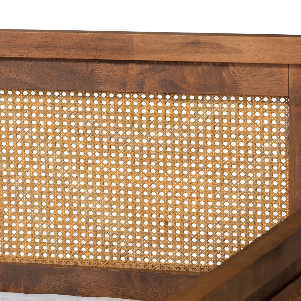 Wolverton Modern Farmhouse Walnut Effect Full Size Daybed
