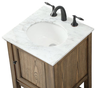 Matilda 19" Transitional Driftwood-Light Bathroom Vanity