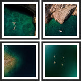Quiet Coves Quadriptych, 36x36