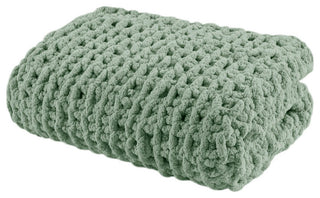 Madison Park Chenille Chunky Knit Throw