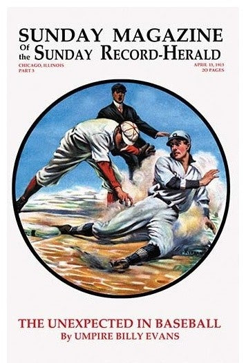 The Unexpected in Baseball - Gallery Wrapped Canvas Art 28" x 42"