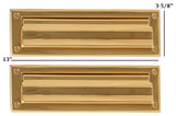 Mail Slot 3-5/8"x13", PVD Polished Brass