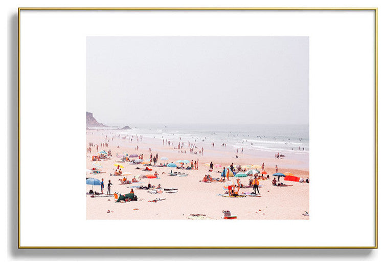 Hello Twiggs At the beach Metal Framed Art Print