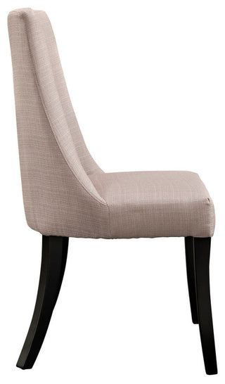Modern Contemporary Kitchen Dining Side Chair Set of 2 Beige