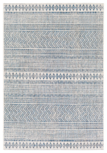 Surya Eagean EAG-2344 7'10" Square Rug, Denim/Navy/White