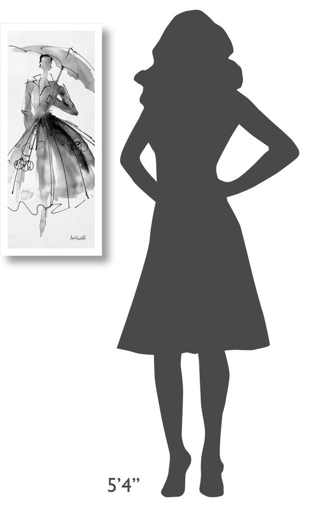 "Fashion Sketchbook VI" Digital Paper Print by Anne Tavoletti, 14"x32"
