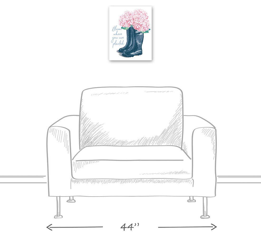 Bloom Where You are Planted 11x14 Canvas Wall Art