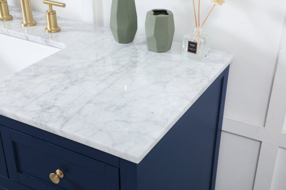 Home Living 22" Farmhouse Blue-Light Bathroom Vanity