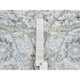 Ivory Silk With Wool Hand Knotted Sickle Leaf Design XL Runner Rug, 2'6"x18'1"