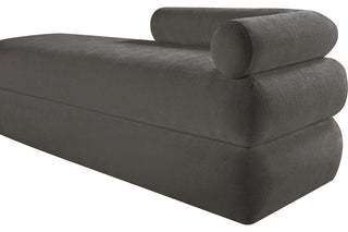 Kennedy Upholstered Bench, Gray, Chenille Fabric