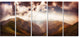 Polonina Borzava Panorama, Landscape Canvas Art Print, 60"x28", 5 Panels