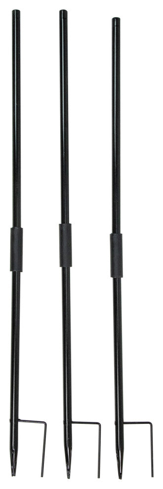 4'' Lighted Faceless Witch Trio Outdoor Halloween Stakes