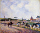 Camille Pissarro The Pontoise Bridge, 20"x25" Wall Decal