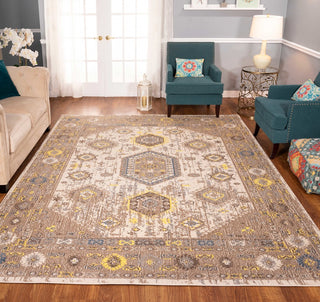 Noori Rug Distressed Francisca Ivory/Brown Rug