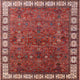 Ahgly Company Indoor Square Mid-Century Modern Area Rugs, 6' Square