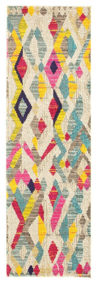 Unique Loom Multicolored Acadia Sedona 2' 2 x 6' 7 Runner Rug