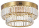 Stella Double Tier LED Flushmount Brushed Brass