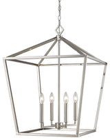Millennium Lighting Corona Pendant, Satin Nickel