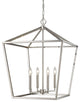 Millennium Lighting Corona Pendant, Satin Nickel
