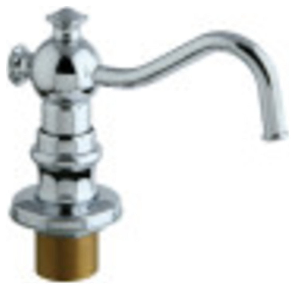Kingston Brass Curved Nozzle Metal Soap Dispenser, Polished Chrome