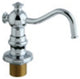 Kingston Brass Curved Nozzle Metal Soap Dispenser, Polished Chrome