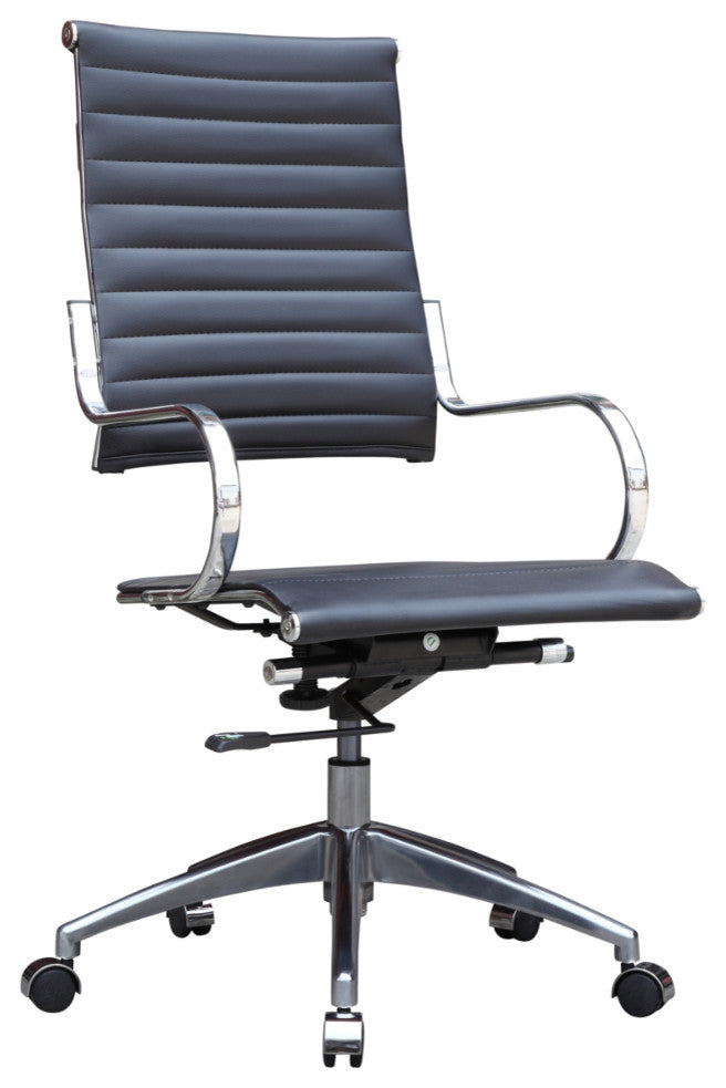 Classics Flees Office Chair High Back, Black