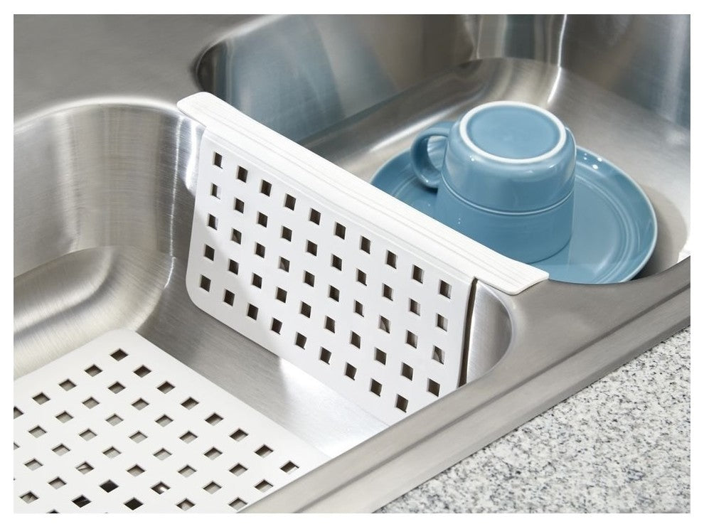 InterDesign 36701 Sink Divider Mat, White