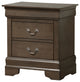 Louis Phillipe Nightstand, Gray