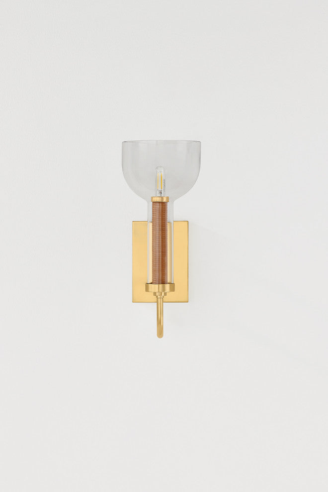 Hudson Valley Lighting Narrowsburg Wall Sconce, Aged Brass