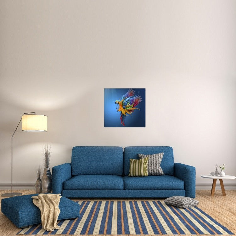"Flying Colours" Stretched Canvas Giclee by Sulaiman Almawash, 30"x28"