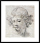 "The Head of An Angel" Framed Digital Print by Pietro Berrettini, 27x30"