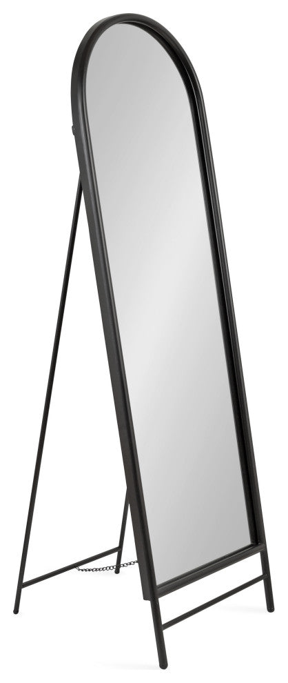 Gabrill Full Length Easel Mirror, Black, 18"x58"