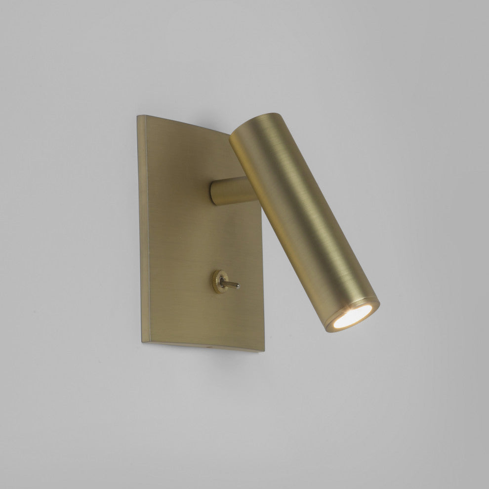 Astro Enna Square Switched LED, Indoor Reading Light (Matt Gold)