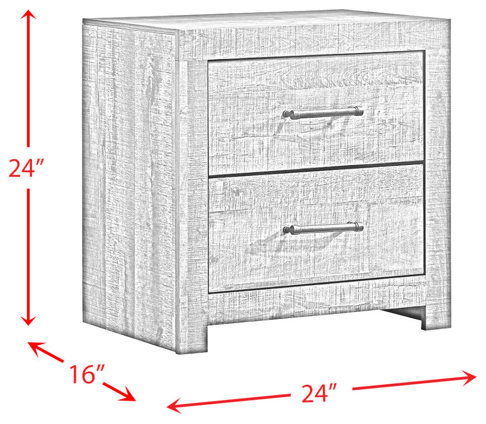 Picket House Furnishings Beckett Bookcase Panel 6PC Bedroom Set with Bluetooth