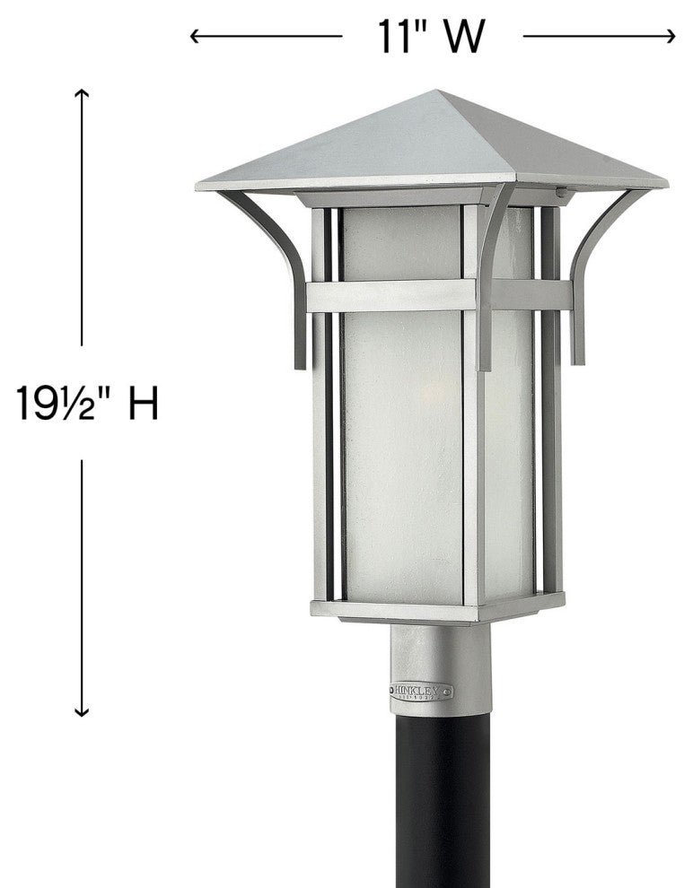 Hinkley Harbor Medium Post Top Or Pier Mount Lantern, Titanium