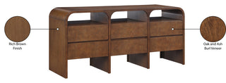 Giada Solid Wood And Veneer Dresser, Brown, Dresser