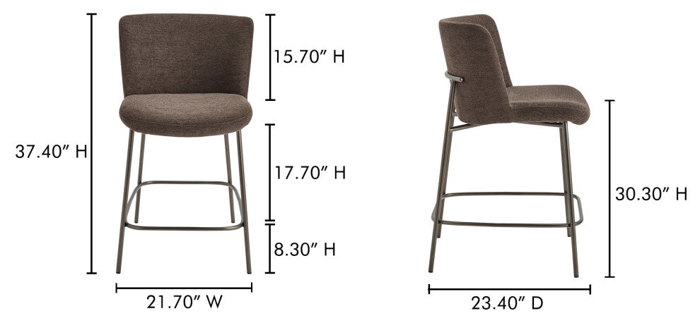 Early Counter Stool Dark Brown
